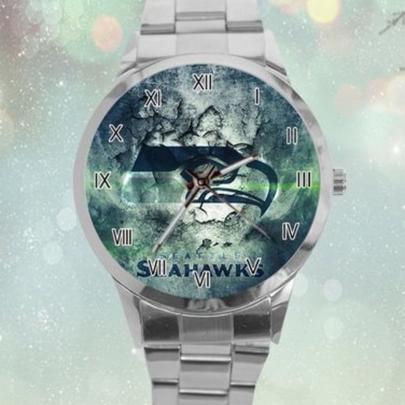 Seattle Seahawks Watch NFL Stainless Steel - Picture 1 of 8